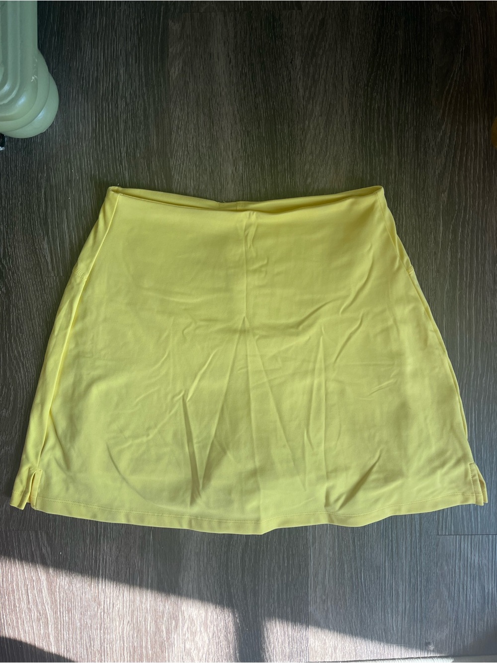 girlfriend collective Yellow A-Line Skort